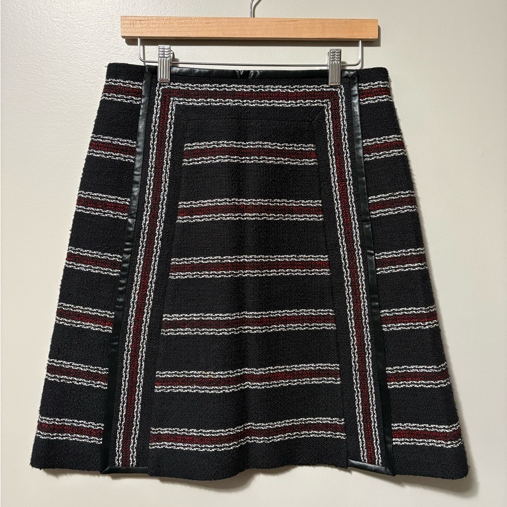 Judith & Charles A-Line Cotton Blend Tweed Mini Skirt